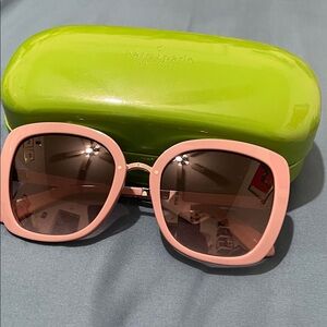 kate spade Purple Square Sunglasses with Brown Gradient Lenses
